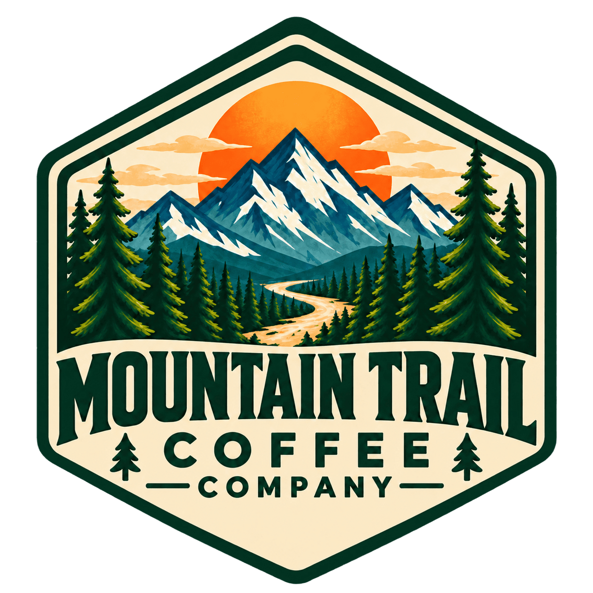 Mountain Trail Coffee Company latest logo